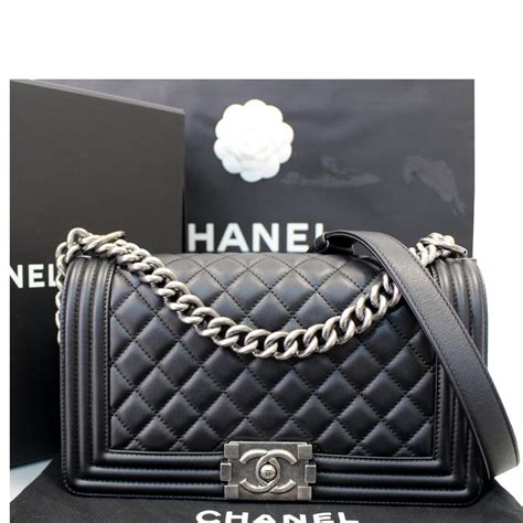 chanel boy bag blog|Chanel black boyfriend bag.